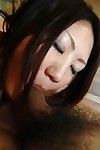 sexy intryguje Wschodnia młodzieży Ayaka Kimura zyskuje wytrysk na twarz później zagorzali pochwę