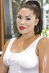 Damp Japanese beauty with an vast anus London Keyes is showing off in tube