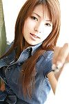 Terrific Japanese chicito erotic dance off her  and posing on the couch