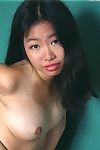 Teen Eastern solo pretty Ivy baring petite milk sacks and amplifying curly love-cage