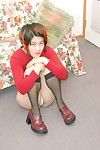 japoński młodzieży Cadie Miga bielizna wcześnie Niż grać z Dick Kręcone komórka z miłość