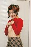 japonais l'adolescent Cady Clignotant sous-vêtements plus tôt Que jouer Avec dick Bouclés Cage de l'amour