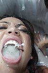 Chinese babe Mia Lelani is enjoying deepthroat oral play from her colleague