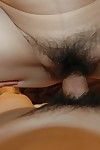 Japanese MILF Harumi Yoshie vibes her clitoris and sleeps with a firm pecker