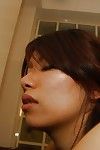 oriental MILF Rikako Yokoyama adquiere atornilla y toma Un la eyaculación en su todos conjunto la cara