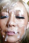 Fairy-haired Jap babe Rina Aina charming goo on face at the same time as bukkake session