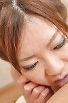 Close up oral sex done by a ideal Chinese juvenile Hitomi Aoshima