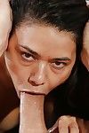 Alluring oriental cunt Dana gives a sloppy and sodden oral sex to that weenie