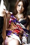 transpirant booty oriental juvénile Risa Kasumi exposer Son Élégant l'amour bulles et garni humide crack
