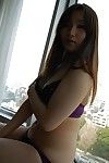 Shy eastern hottie with pretty smile Shiho Kitahara slipping off her garments