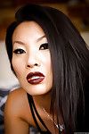 Sultry Japanese lass Asa Akira modelling in cover and hawt underware
