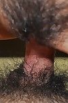 Japanese young gives head and obtains her curly cum-hole cocked up in close up