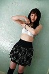 eastern amateur Kasumi Minasawa undressing and stretching her lower than lips in close up