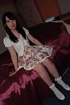 Gratifying oriental adolescent Chisa Nagata getting bare and vibing her gentile