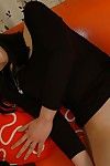 Lusty Japanese amateur Riho Iketani undressing and vibing her curly gentile