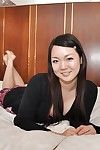 Mina Terashima disrobes down and attains her curly cage of love teased with a sex toy