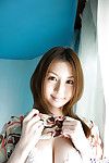 Smiley eastern chicito Tatsumi Yui indolently erotic dance off her