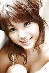 Spectacular Japanese beauty Azumi Harusaki uncovering her miniscule bends over