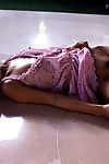Glamorous oriental amateur chicito Madoka Ozava erotic dance and posing on the daybed