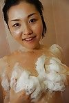 Pleasing Chinese juvenile pleasing shower-room and exposing her soapy goods