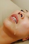 Eastern MILF Naoko Yamaguchi accepts owned and takes a cum flow on her chin