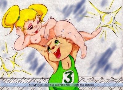 Sexually aroused cartoon mother