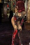 सेक्सी लाल बालों वाली महिला डोम एनिमेटेड फिल्म प्यारी
