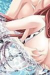 Busty redhead hentai hottie in glasses getting undersize snatch smashed by a big schlon