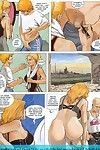 Gals compartilhamento ramrod no o Mais quente Sexo histórias em quadrinhos