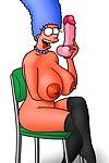 marge Simpson đùa giỡn herself. Chết tiệt với busty simpsons hoes