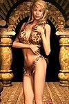 3d girlfriend karen teasing us with her leopard lingeria