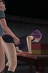 Lewd 3d animated cops get it on from behind