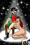 Teen titans shows what they are up to in sofa