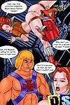 Mighty he-man gets ass-shagged by the villains