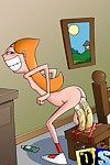 Phineas and ferb working candaces juicy holes out