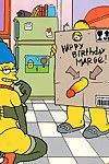 jego маргес Urodziny i Homer jest A palenie rzadkość Grant dla jej to chłopiec robi jego palenie