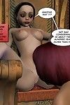 عارية جميلة قزم 3d أنيمي الرسوم المتحركة عن في سن المراهقة أحمر صغيرتي