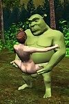 3d fucking action adventure of shrek and irresistible fiona
