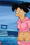 Fry and amy from futurama enjoy a steamy fuck