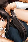 Testigo el Más caliente de Hentai muchachas La realización de varios sexual actos