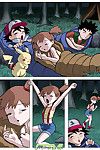 Lustful teens from Pokemon Comics bonks with huge toy dick