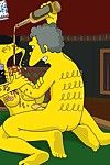simpsons Moe copulates Tóc vàng người phụ nữ tại những Cây gậy