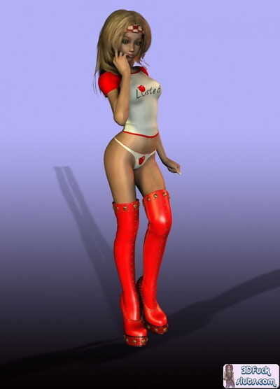 3d animation in panties and boots - part 1444