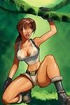 Lara Croft porno caricature