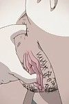 Kinky hentai showing horny sweetheart enjoying sperm
