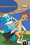 The jetsons get busted in a nasty bisexual group sex