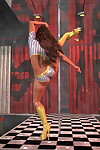 Bigtitted 3d stripper baring her goodies dancing by the pole - part 1298