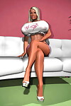 Mammoth breasted 3d gal exposing her milk shakes - part 1078