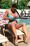 breasty 3d stunner 示 彼女の 激しい 地球儀 部分 1069