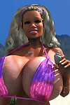 enorme breasted 3d Fada cabelos Praia Coelho Pego Topless parte 922